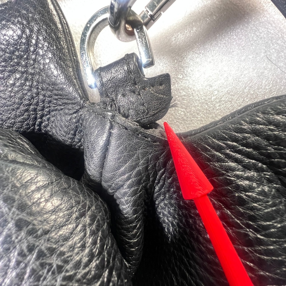 Michael‎ Kors Leather Shoulder Bag Black Pebbled Dual Zip Snap  05/2015 READ - Picture 3 of 9